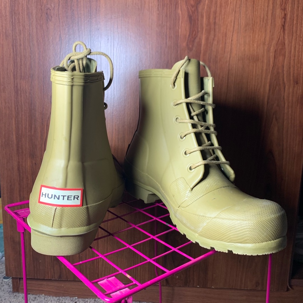 Hunter original ankle lace up rain boots